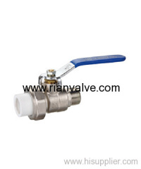 Brass PP-R Ball Valve With Male Union