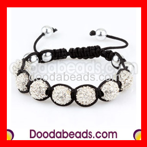 Fashion Shamballa Bracelet with Crystal Disco Beads