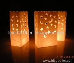 led paper bag candle