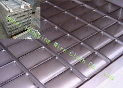 Plain black steel grating