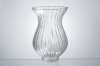 clear hurricane candle holder with stripe