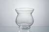 small clear hurricane candle holder