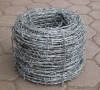 Galvanized barbed wire coils