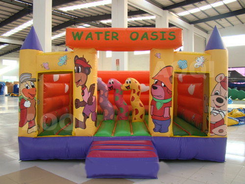 Water oasis mini bounce house, bouncy castle