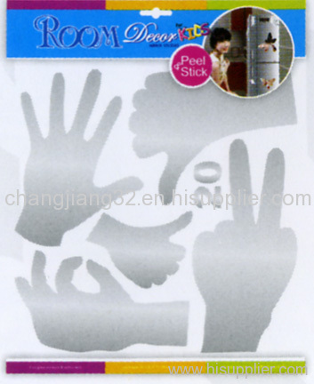 Gestures Mirror wall art sticker Wall stickers Free Stickers Wall Decals