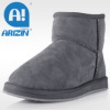 Winter fur boots with twin-face sheepskin material