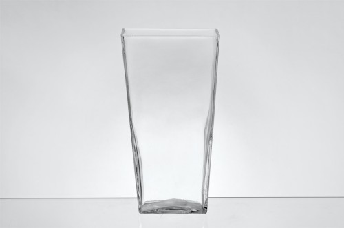 rectangular glass vase