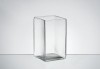 clear glass square vase