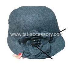 Grey felt hat