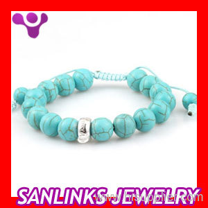 Turquoise and Sterling Silver Beads Thomas Sabo Shamballa Bracelet Wholesale