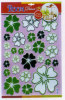 Flower Glitter Puffy Sticker