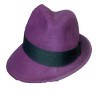 Purple felt hat