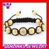 Wholesale Shamballa Style Bracelet Rose Gold Crystal Ball Beads