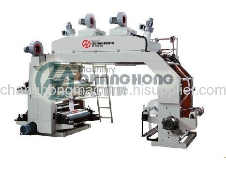 4 Color Roll to Roll Paper Flexographic Printing Machine