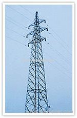 Electric transmission line steel tower