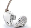 Heart Decoration Diamond USB Flash Memory Stick