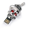 Crystal Skeleton Head Personality USB Flash Drive