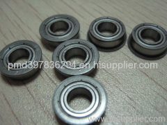 Miniature ball bearing with flange