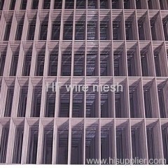 Black iron welded wire mesh panel