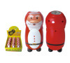 Santa hand pressing torch