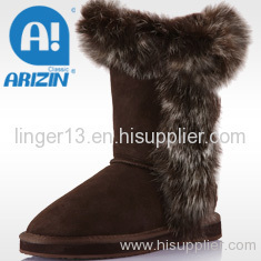 Women boot with double-face sheepskin material