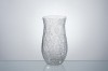 crackle glass vase