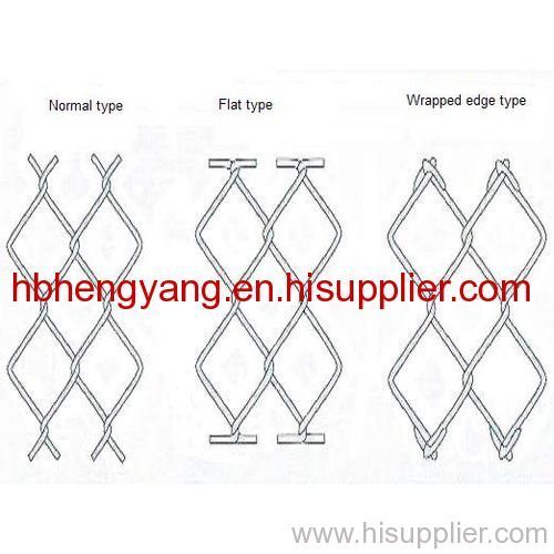Iron chain link fence mesh
