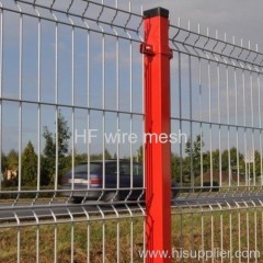 Square steel wire mesh fence