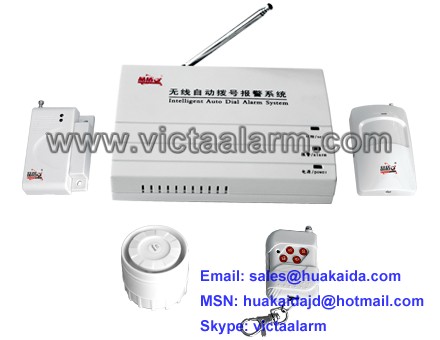 Auto-dial Wireless Burglar Alarm System