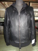 Mens Leather Jacket with Hood