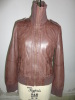 Ladies Leather Jacket with Waxing