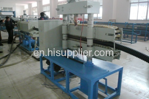 PE spiral pipe production line