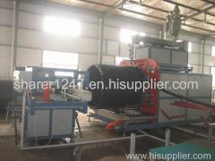 Large-diameter hollowness wall winding pipe production line