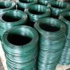 Green PVC coated iron wire