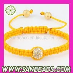 Handmade woven Bracelets With Disco Ball