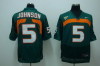 NCAA 5 Johnson Green NFL Jersey