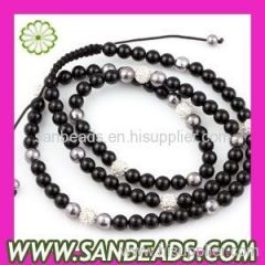 2011 Fashion Shamballa Macrame Beads Necklace