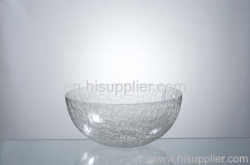 oblate glass candle bowl