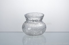 crackle glass jar