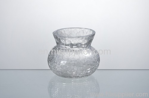 crackle glass jar