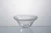 clear crackle glass bowl