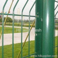 Welding wire mesh fence