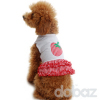 Sweet strawberry dog skirt, pet clothes, dog apparel