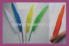 beautiful white Feather Promotion Pen