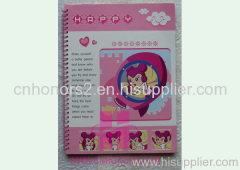paper cover spiral notebook