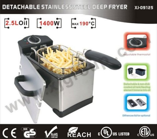 2.5L home stainless steel deep fryer