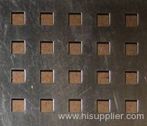 Square hole perforated plate