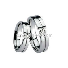 Unique Forever Tungsten Wedding Rings Set - Free Shipping