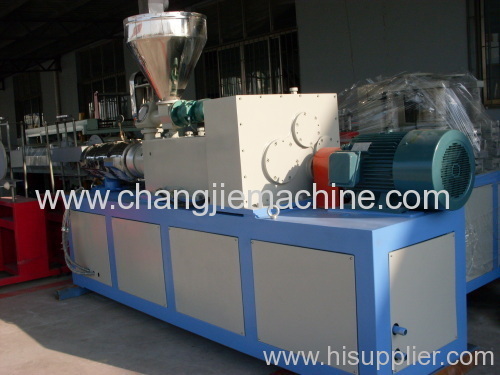 PVC double pipe making machine