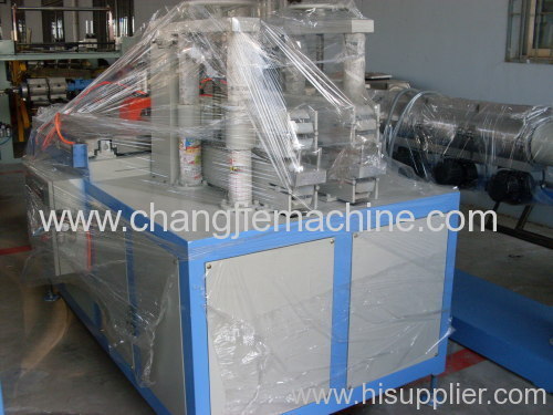 PVC double pipe making line